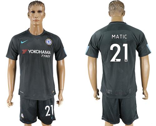 Chelsea #21 Matic Black Soccer Club Jersey - Click Image to Close